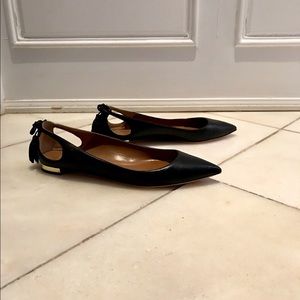 Aquazzura black flats 37